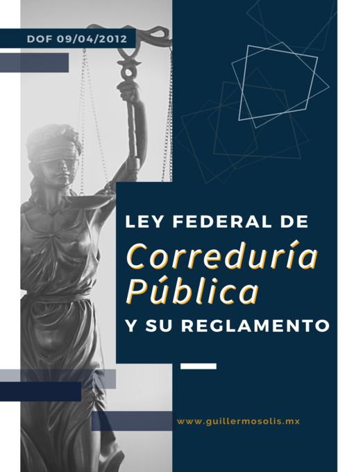 Title details for Ley Federal de Correduría Pública by Congreso de la Unión - Wait list